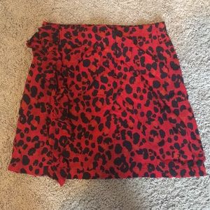 Zara animal print skirt